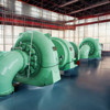 Mempertahankan 85% Efisiensi pada 40-110% varians beban Efisiensi turbin tenaga air Tegangan nominal 400V 600V 800V 11KV 13.8KV