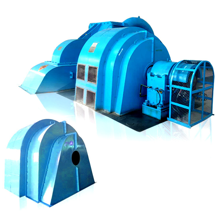 Stainless Steel Runner Materials Pelton Turbine Generator Untuk 100m Untuk 700m Kepala Desain