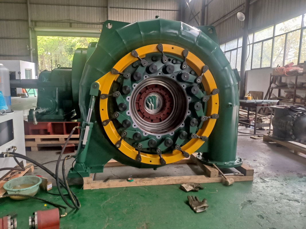 DN2250-3200mm Pipe Diameter Francis Turbine Generator dengan Sistem Kontrol Otomatis dan Pendingin Udara / Air
