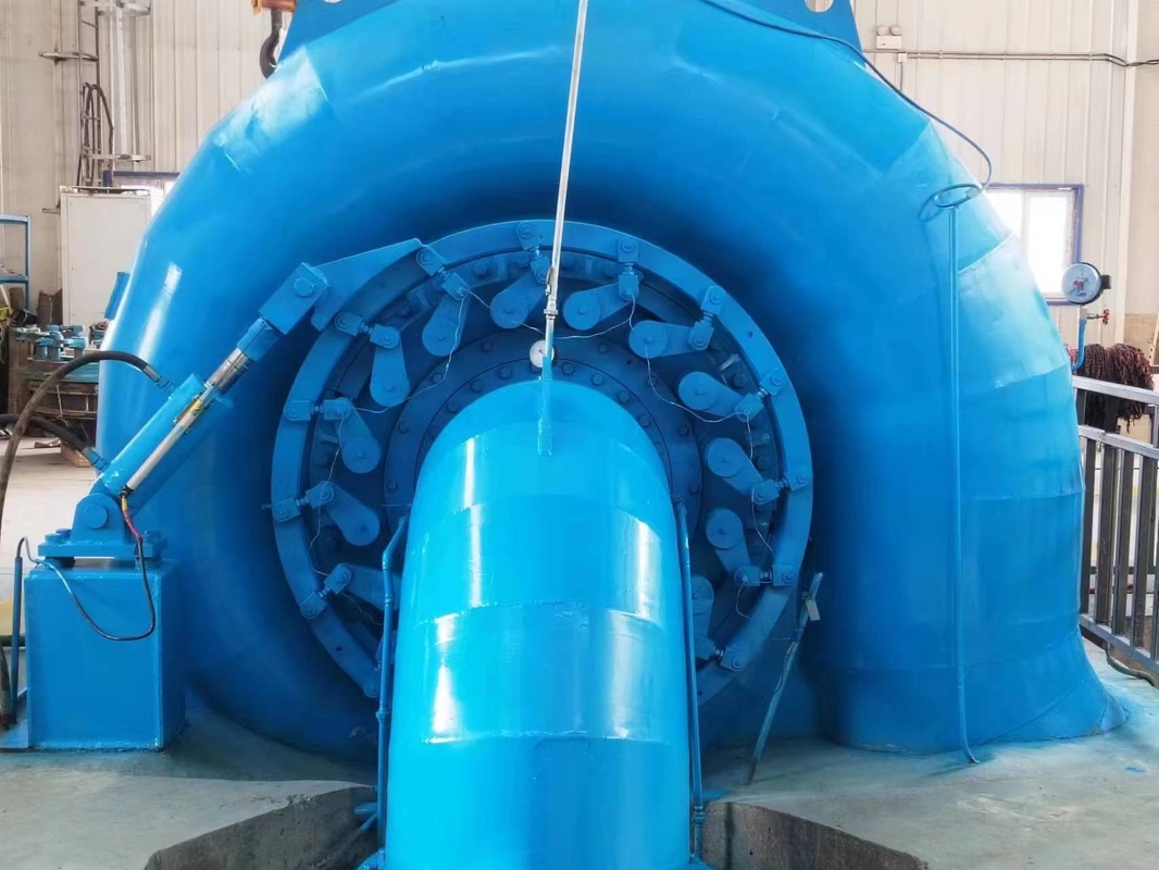 DN2250-3200mm Pipe Diameter Francis Turbine Generator dengan Sistem Kontrol Otomatis dan Pendingin Udara / Air