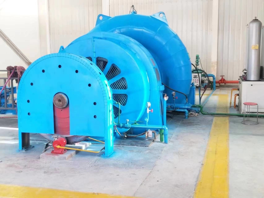 DN2250-3200mm Pipe Diameter Francis Turbine Generator dengan Sistem Kontrol Otomatis dan Pendingin Udara / Air