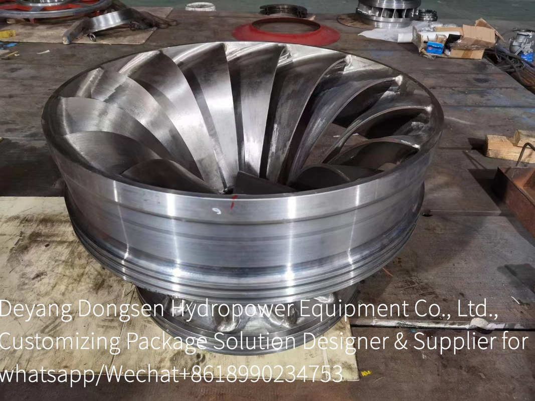 Diameter Runner 0,5 10 meter Turbin tenaga air baja tahan karat untuk produksi energi yang ramah lingkungan dan berkelanjutan