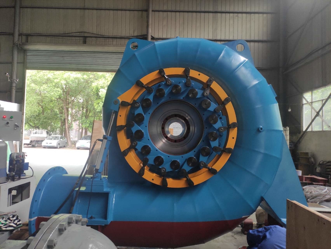 100KW-3MW Hydro Turbine Generator Dengan Klep Kupu-kupu Dan Governor Mikrokomputer Hidraulik Tinggi