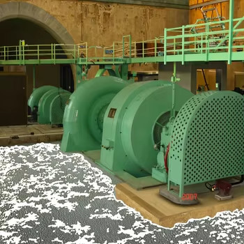 100KW-3MW Hydro Turbine Generator Dengan Klep Kupu-kupu Dan Governor Mikrokomputer Hidraulik Tinggi