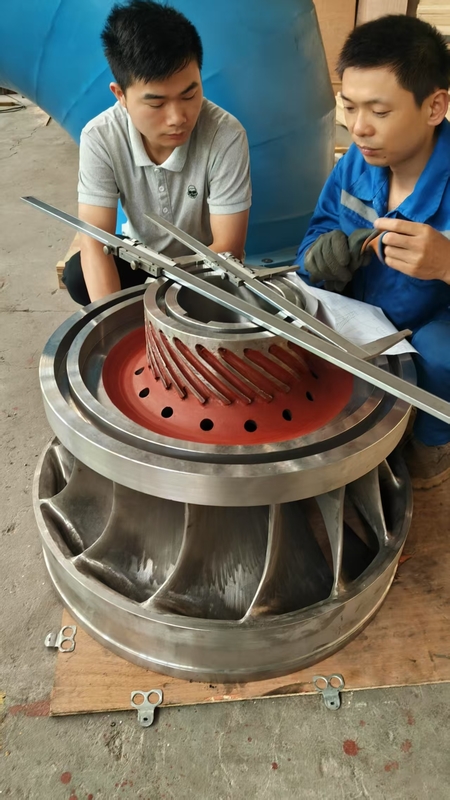 Turbin Hidro Berputar Berkecepatan Tinggi atau Rendah dengan Bahan Logam Kekerasan pada 600RPM dan 750RPM