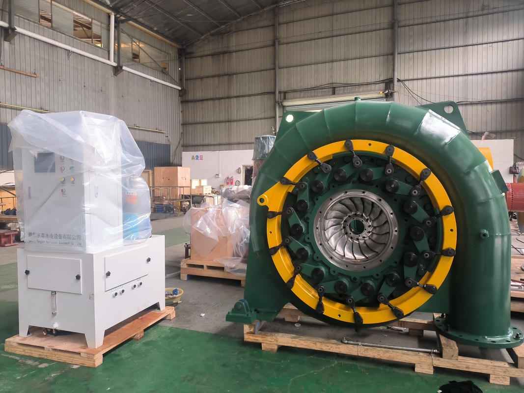 Pola Tata Letak Horizontal atau Vertikal Turbin Tenaga Air Jenis Generator Sinkron untuk Aplikasi Industri