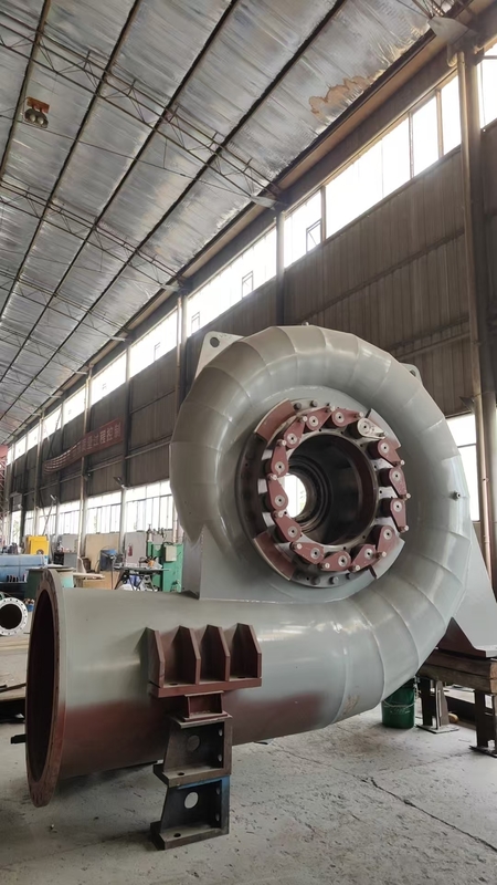 Pola Tata Letak Horizontal atau Vertikal Turbin Tenaga Air Jenis Generator Sinkron untuk Aplikasi Industri