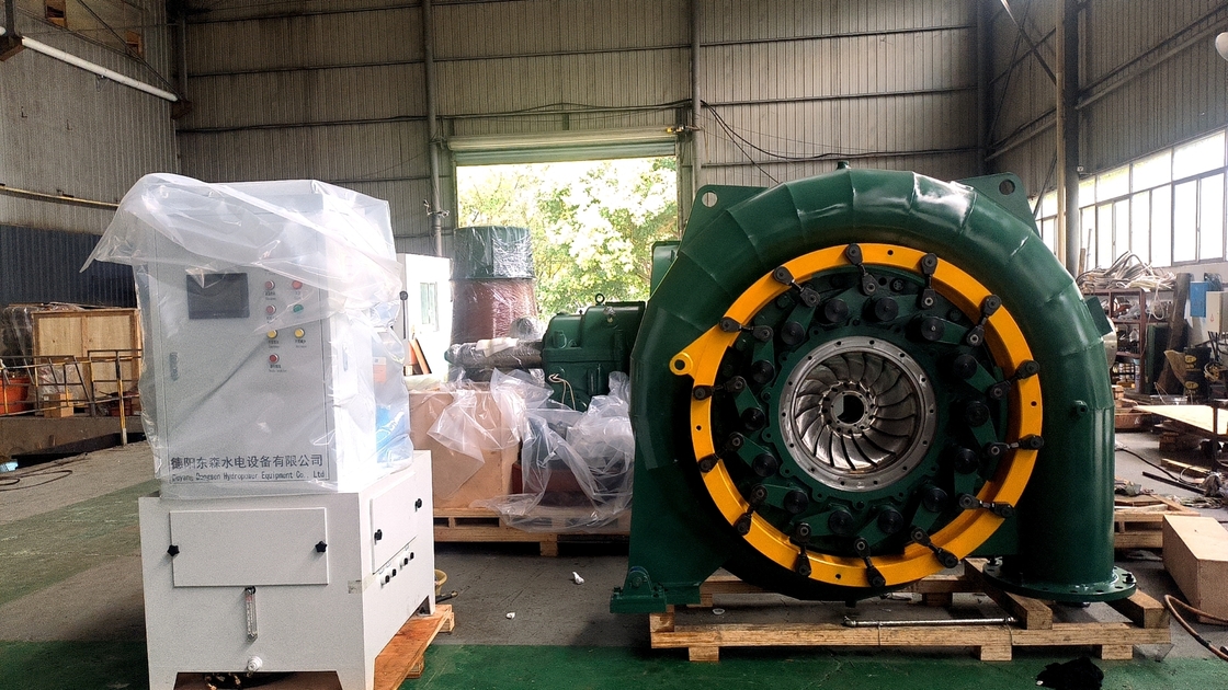 Pola Tata Letak Horizontal atau Vertikal Turbin Tenaga Air Jenis Generator Sinkron untuk Aplikasi Industri