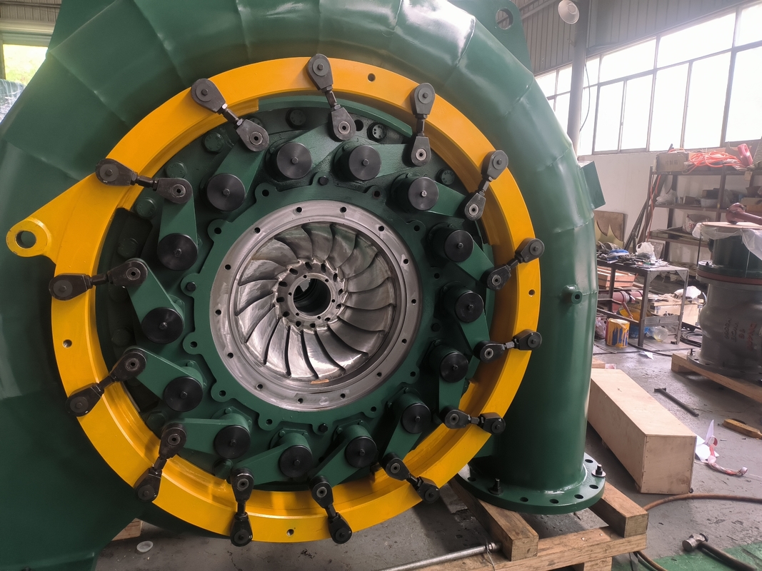 Pola Tata Letak Horizontal atau Vertikal Turbin Tenaga Air Jenis Generator Sinkron untuk Aplikasi Industri