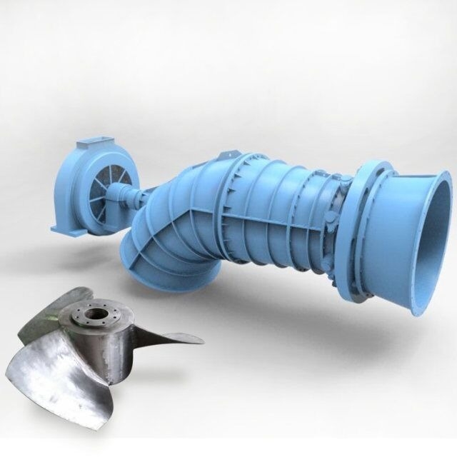 Umur Generator Turbin Air Panjang ≥50 Tahun Energi Bersih Bahan Baja Rostless Mudah Dipasang