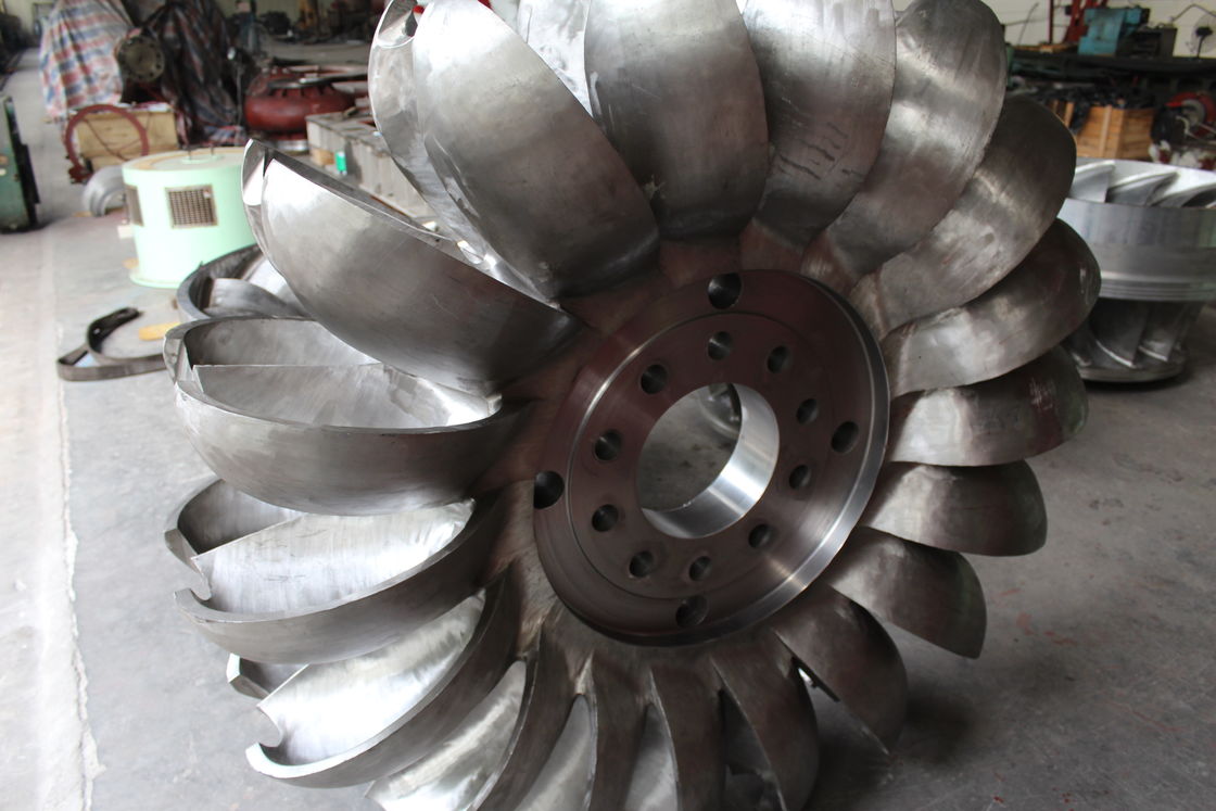 Diameter Inlet Disesuaikan 1-5 Meter Turbin Hidro Runner dengan dan Kecepatan Rotor Nominal 100rpm 200rpm 300rpm 500rpm 1000rpm