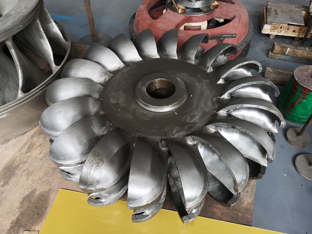 Diameter Inlet Disesuaikan 1-5 Meter Turbin Hidro Runner dengan dan Kecepatan Rotor Nominal 100rpm 200rpm 300rpm 500rpm 1000rpm