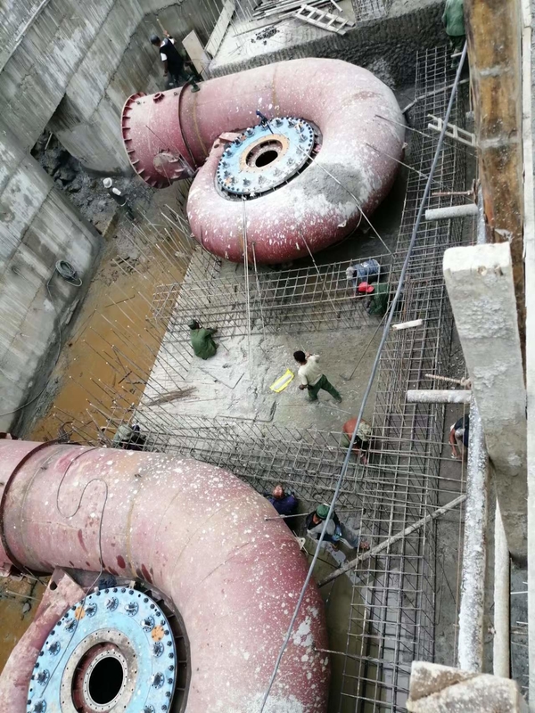150RPM-1000RPM Range Speed Water Turbine Generator Low Noise Level ≤80dB dan Long Life Time Lebih dari 30 Tahun