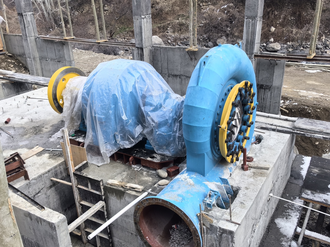 150RPM-1000RPM Range Speed Water Turbine Generator Low Noise Level ≤80dB dan Long Life Time Lebih dari 30 Tahun