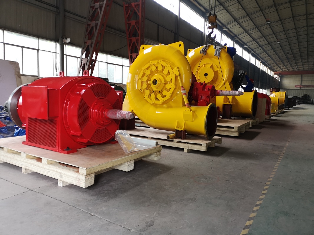 10M-300M Head Water Turbine Generator with 0.1m3/s to 0.5M3/S Flow and 30~50 Years Lifespan