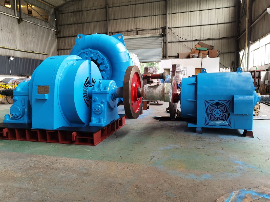 Francis Water Turbine Generator with 40~50years Lifespan 4.3-18.2m3/s Discharge and Customizable Color Options