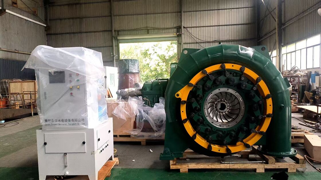 150RPM-1000RPM Francis Water Turbine Generator dengan 300kW hingga 20MW Power Output dan Kontrol Gubernur Otomatis