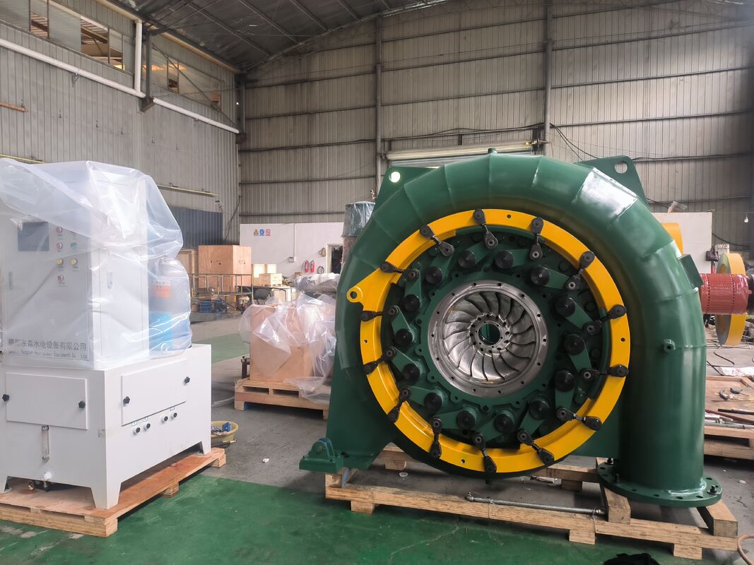 Francis Turbine Generator 300kW sampai 20 MW dengan umur 30 ~ 50 Tahun dan Kontrol Gubernur Otomatis untuk Pembangkit Listrik Tenaga Air