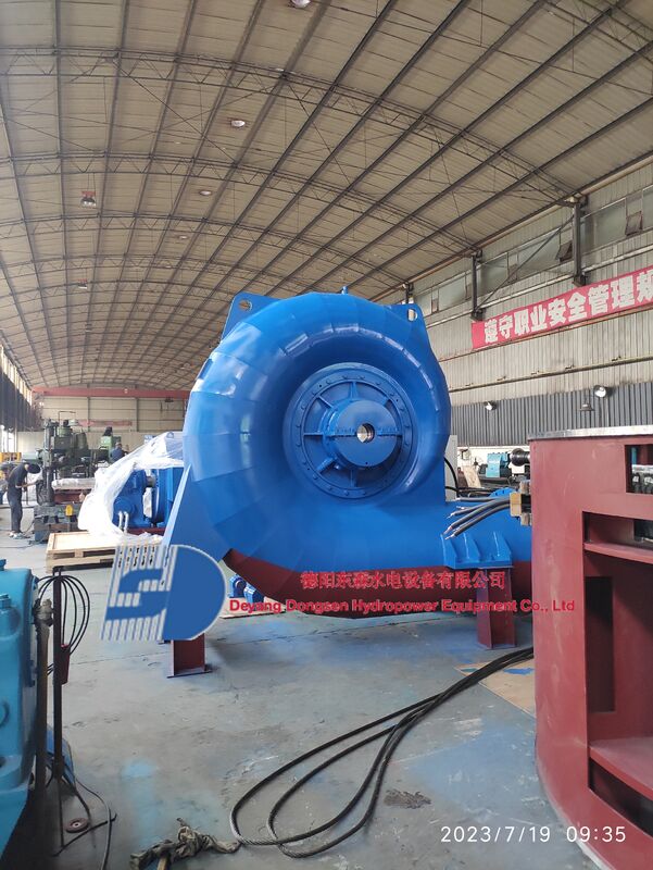 Francis Turbine Generator 300kW sampai 20 MW dengan umur 30 ~ 50 Tahun dan Kontrol Gubernur Otomatis untuk Pembangkit Listrik Tenaga Air