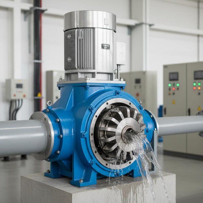 400-600 mm diameter pipa Turgo Turbine Generator Peralatan tenaga air yang dirancang untuk memaksimalkan output energi dan keandalan