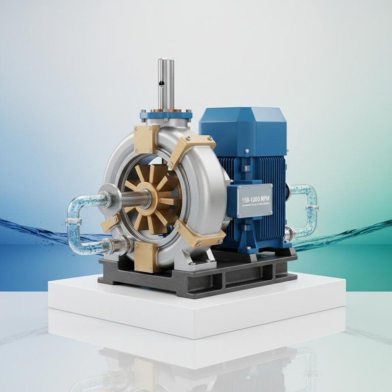 150RPM-1000RPM Francis Water Turbine Generator dengan 300kW hingga 20MW Power Output dan Kontrol Gubernur Otomatis