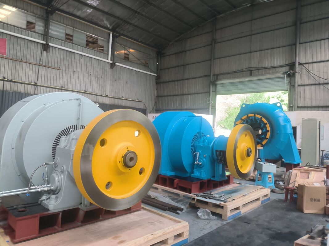 Mode Kontrol Otomatis Turbin Francis Generator dengan Tata Letak Horizontal Atau Vertikal dan Kecepatan Terukur 450-1000RPM untuk Pembangkit Listrik
