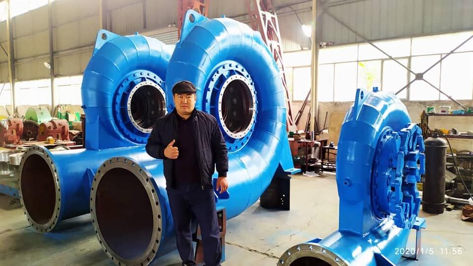 Generator Turbin Francis Baja Tahan Karat dengan Mode Kontrol Otomatis dan 450-1000 RPM untuk Solusi Energi Tenaga Air
