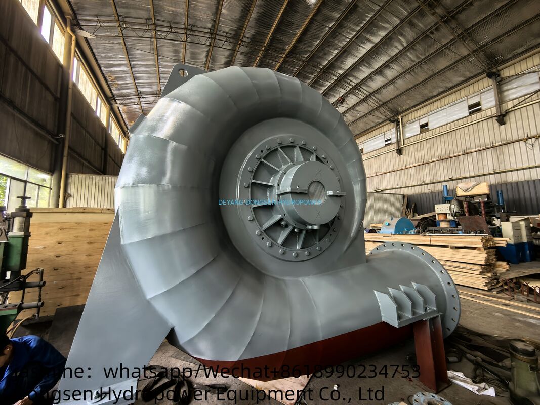 PLC Controlled Francis Hydro Turbine Generator Set IP54 Protection Microcomputer Governor for Hydropower Station
