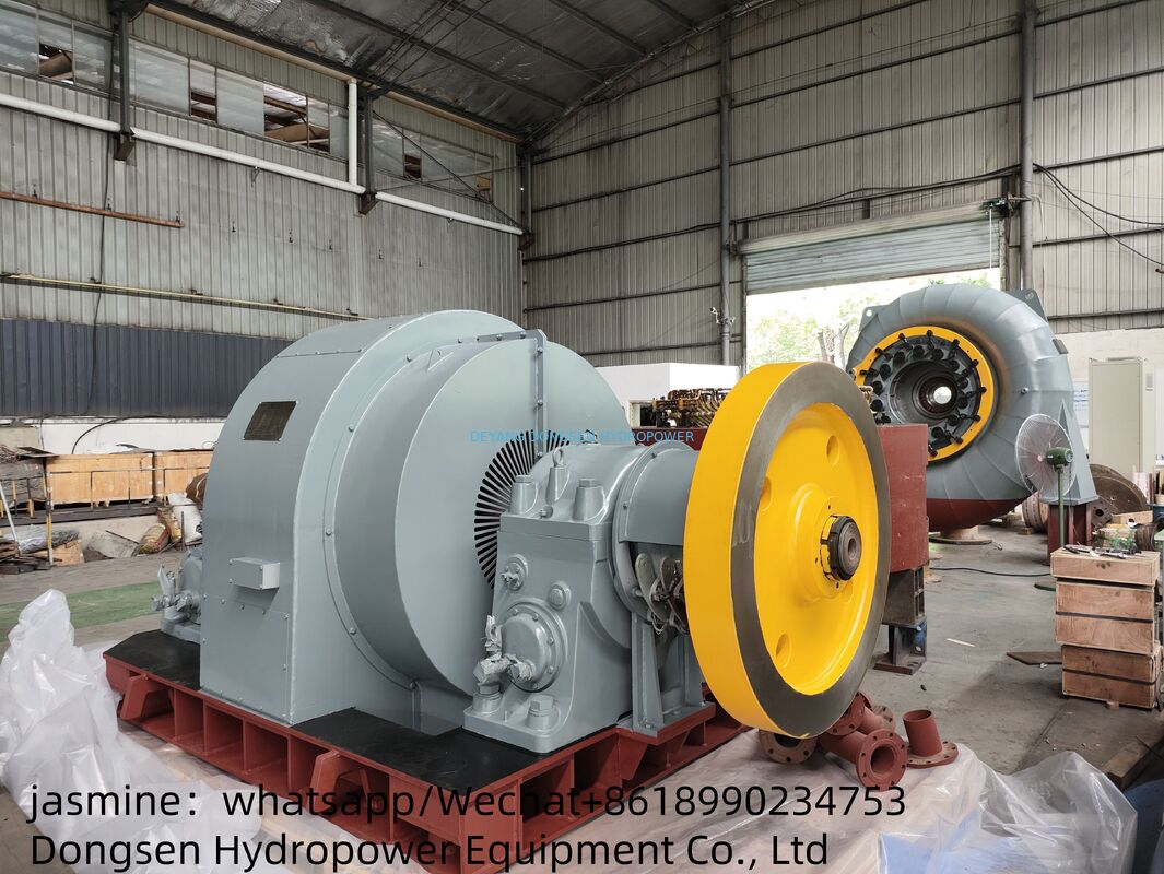 HL220-LJ-134 3.2MW Francis Hydro Turbine Generator Unit High Efficiency Class F Insulation