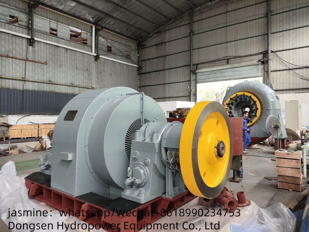 Generator Turbin Air Francis Besi Cor dengan Sistem Eksitasi Statis untuk Masa Pakai 30~50 Tahun dan Kontrol Otomatis