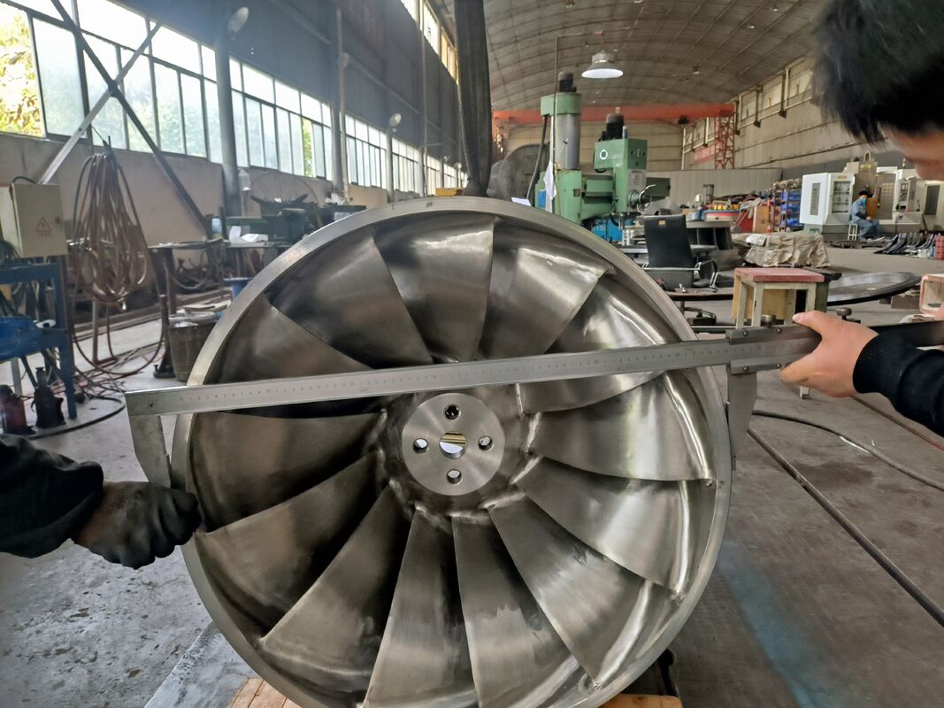 Runner Turbin Air Efisiensi Tinggi 92% untuk Tekanan Tinggi 10 MPa dengan Jumlah Bilah yang Dapat Disesuaikan