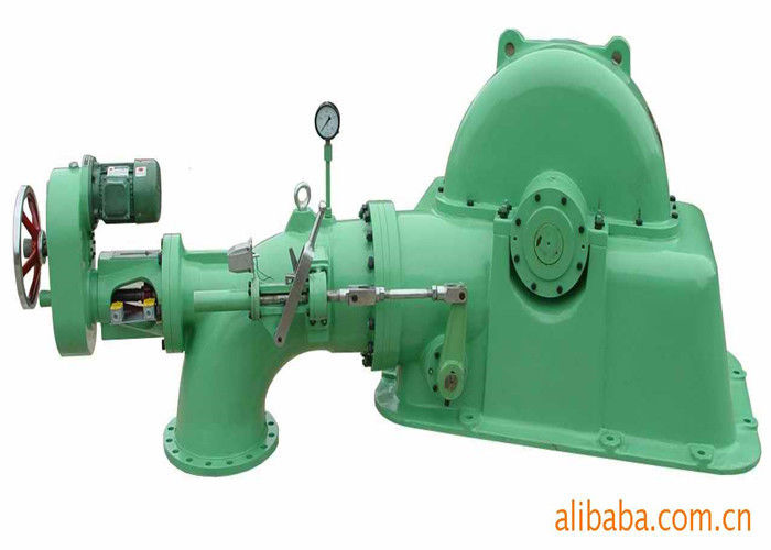 Turbo turbin generator dengan stainless steel runner 50-400m nominal kepala dan klep kupu-kupu untuk off grid atau On grid solusi listrik