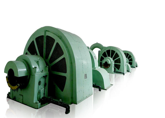 0.5 MW-20MW Power Output Pelton Turbine Generator dengan instalasi horisontal dan sistem eksitasi statis