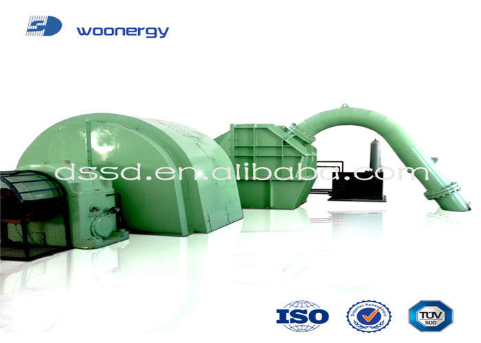 0.5 MW-20MW Power Output Pelton Turbine Generator dengan instalasi horisontal dan sistem eksitasi statis