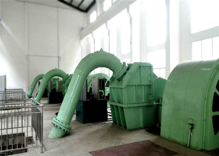 0.5 MW-20MW Power Output Pelton Turbine Generator dengan instalasi horisontal dan sistem eksitasi statis