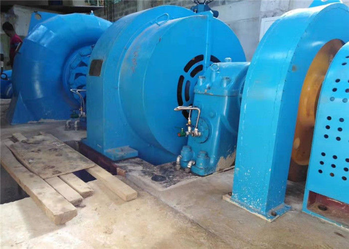 Generator Turbin Hidro yang disesuaikan Baja Baja tahan karat 450-1000rpm untuk Kepala Air 5m-500m