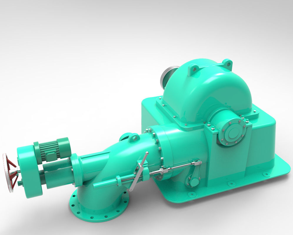 Turgo Turbine Generator with 5 In 1 Integrated Control Panel for 15 To 300 Meters Operating Head and Up To Several MW Power Output