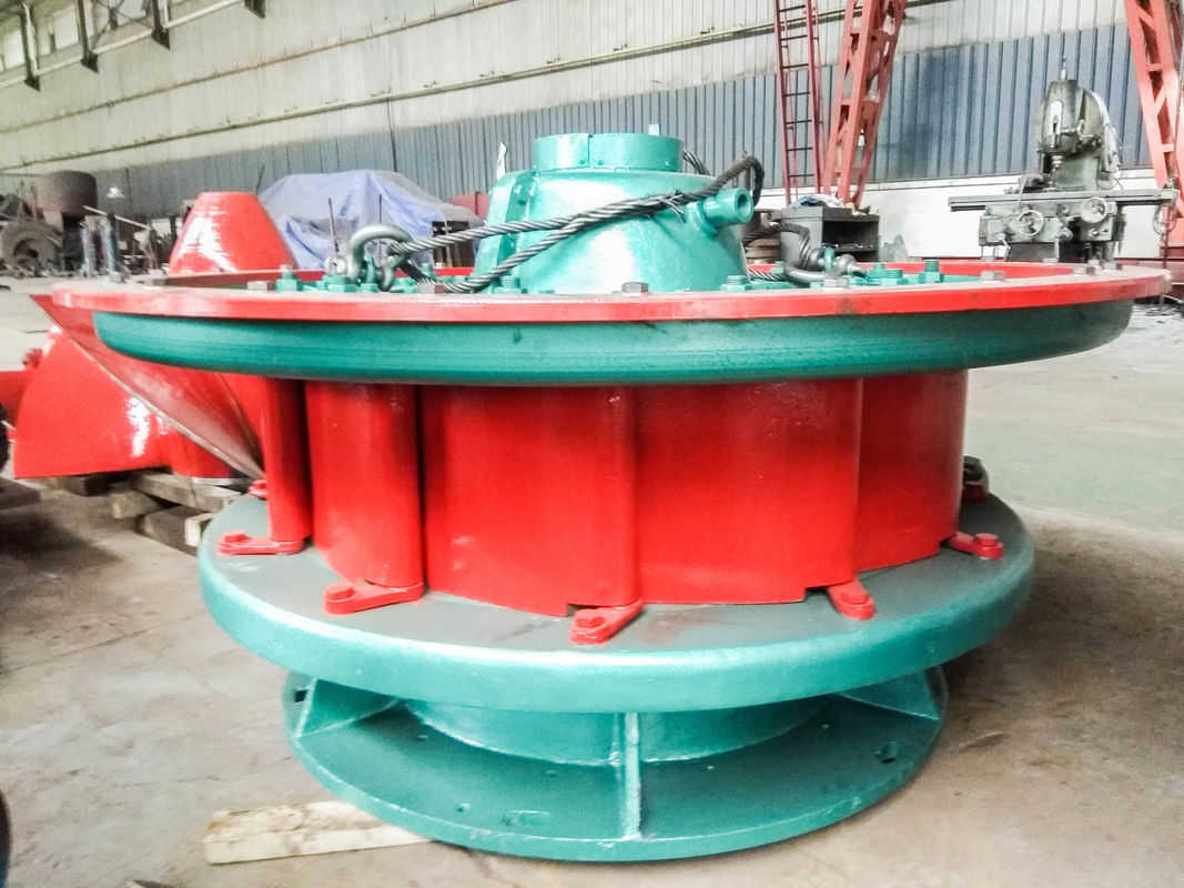 Faktor Daya 0,8-0,9 Turbin generator bertenaga air dengan bilah baja tahan karat Ideal untuk produksi energi industri