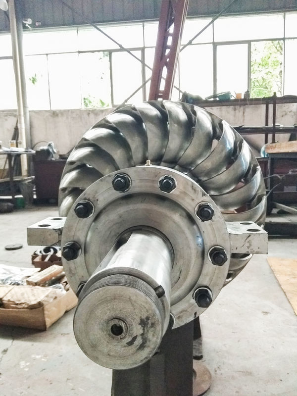 220 380v Tegangan Turbo Turbine Generator Diameter 350 400mm Ideal untuk proyek tenaga air skala menengah dan kecil