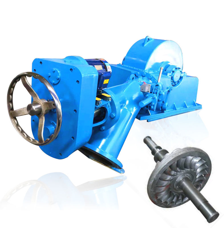 Generator Turbin Turgo dengan Tegangan Terukur 220V-11000V, Tinggi Jatuh Terukur 50-400m, dan Runner Baja Tahan Karat untuk Pembangkit Listrik Tenaga Air