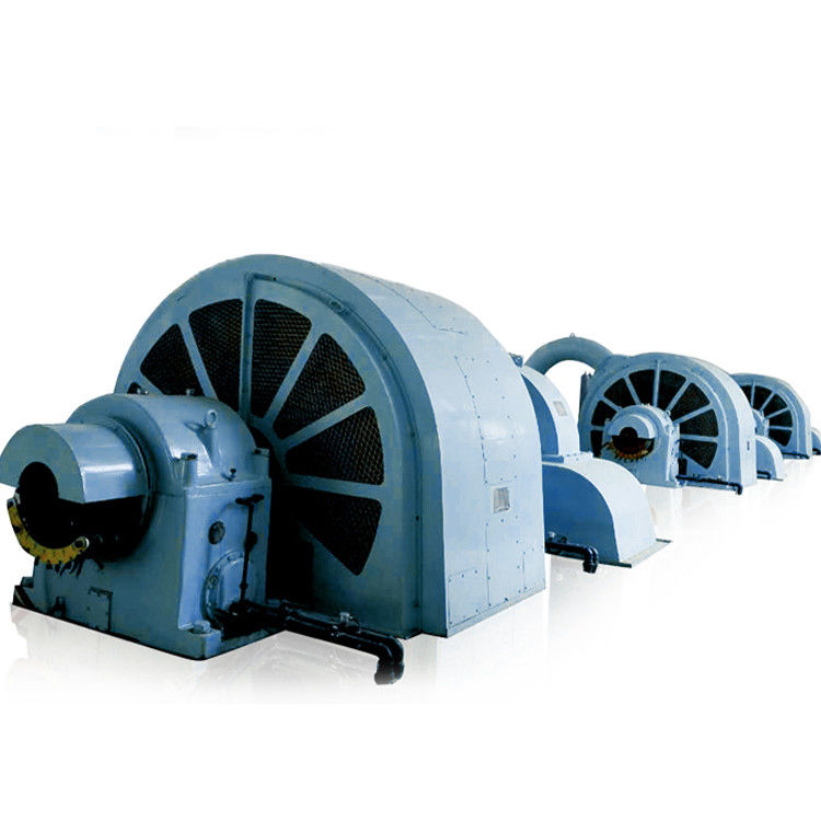 Generator Turbin Pelton Kepala Tinggi 100m Hingga 2000m Tegangan Terukur 6-10kV Direkayasa Khusus Untuk Produksi Energi Pembangkit Listrik Tenaga Air