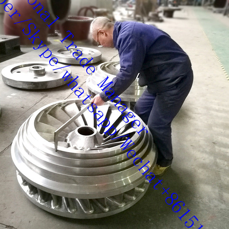 Kisaran kecepatan 150RPM 1000RPM Francis Hydro Turbine Generator Mendukung Aliran 3.21 Untuk 14.9 M3s Produksi energi berkelanjutan