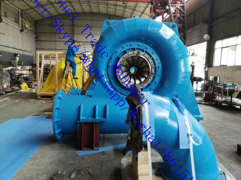 Francis Turbine Generator dengan kapasitas unit 2000kw, sistem kontrol otomatis, dan baja dan paduan kekuatan tinggi untuk output tenaga air yang stabil