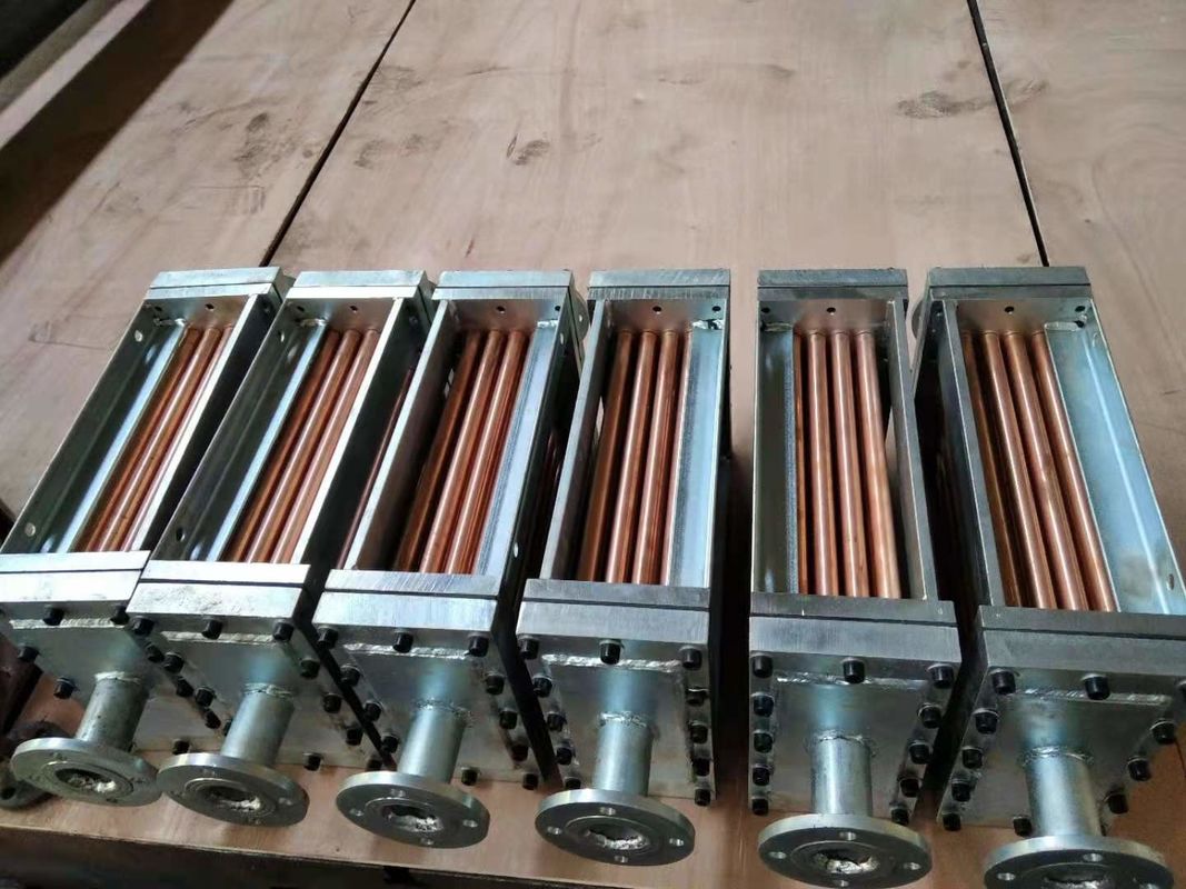 Kisaran suhu operasi 0-80°C Air Oil Cooler 500x500x500 mm Unit turbin hidrolik Oil Cooler dan Cooling Solution