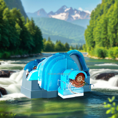 Generator Turbin Hidro untuk Kepala Air 5m-500m dengan Efisiensi 90-96%