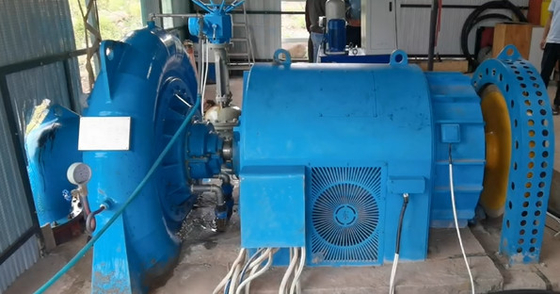 Kepala Air 5m-500m Hydro Turbine Generator dengan Baja dan Kapasitas 200kw-20mw