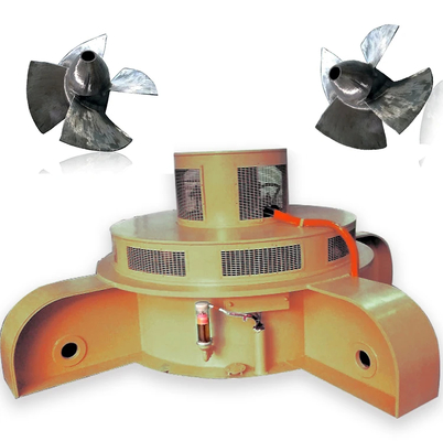 30-60 Tahun Umur Generator Turbin Hidro Kaplan Baja Rinsing untuk Kepala Nominal 5-50m