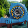 1mw 2mw Francis Hydro Turbine Generator untuk proyek hidro kecil