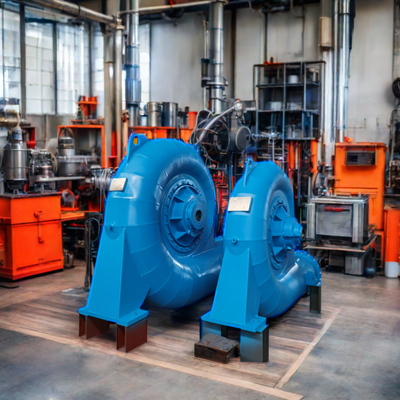 Generator turbin Francis vertikal atau horizontal dengan efisiensi nominal / 90%-96%