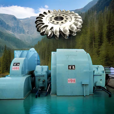 Pelton Turbine Generator Cast Iron Stainless Steel 500-3000r/min Kecepatan nominal